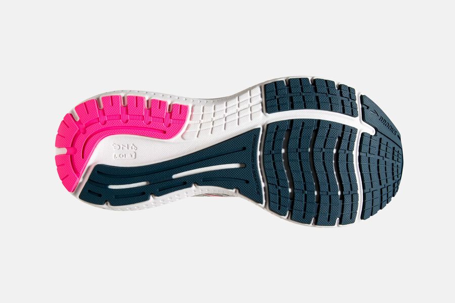 Brooks Glycerin 19 Road Loopschoenen Dames - Wit/Roze - 584390AZC